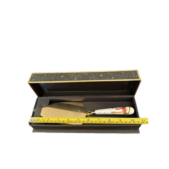 Sara Miller Portmeirion Geese Cake Server Festive Christmas New In Gift Box - Picture 11 of 12